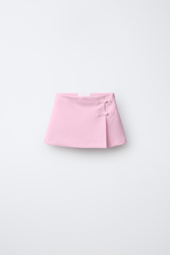 Zara FROG FASTENING SKIRT - Pastel pink - Image 0