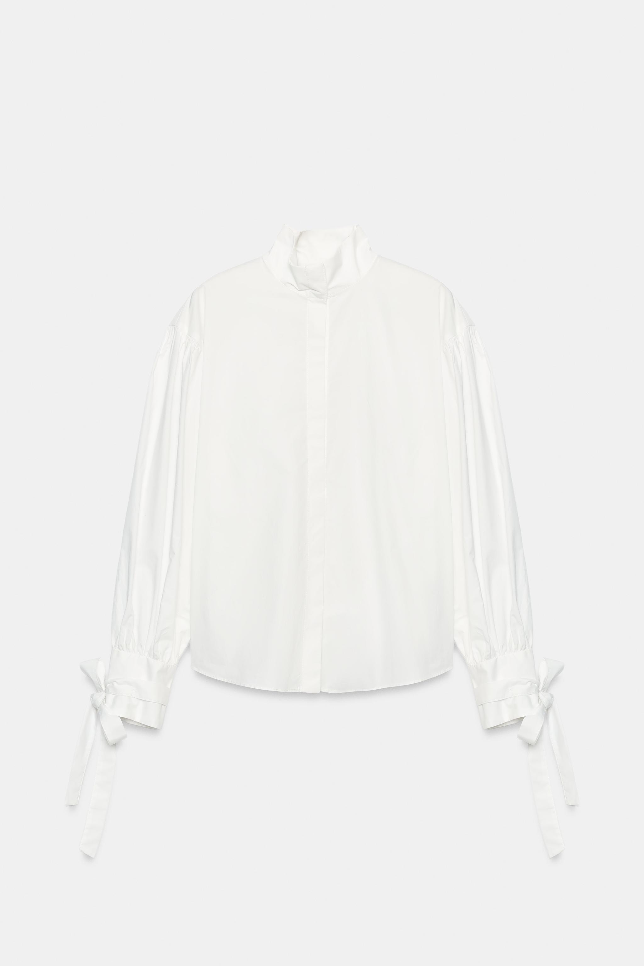 CHEMISE POPELINE LACETS