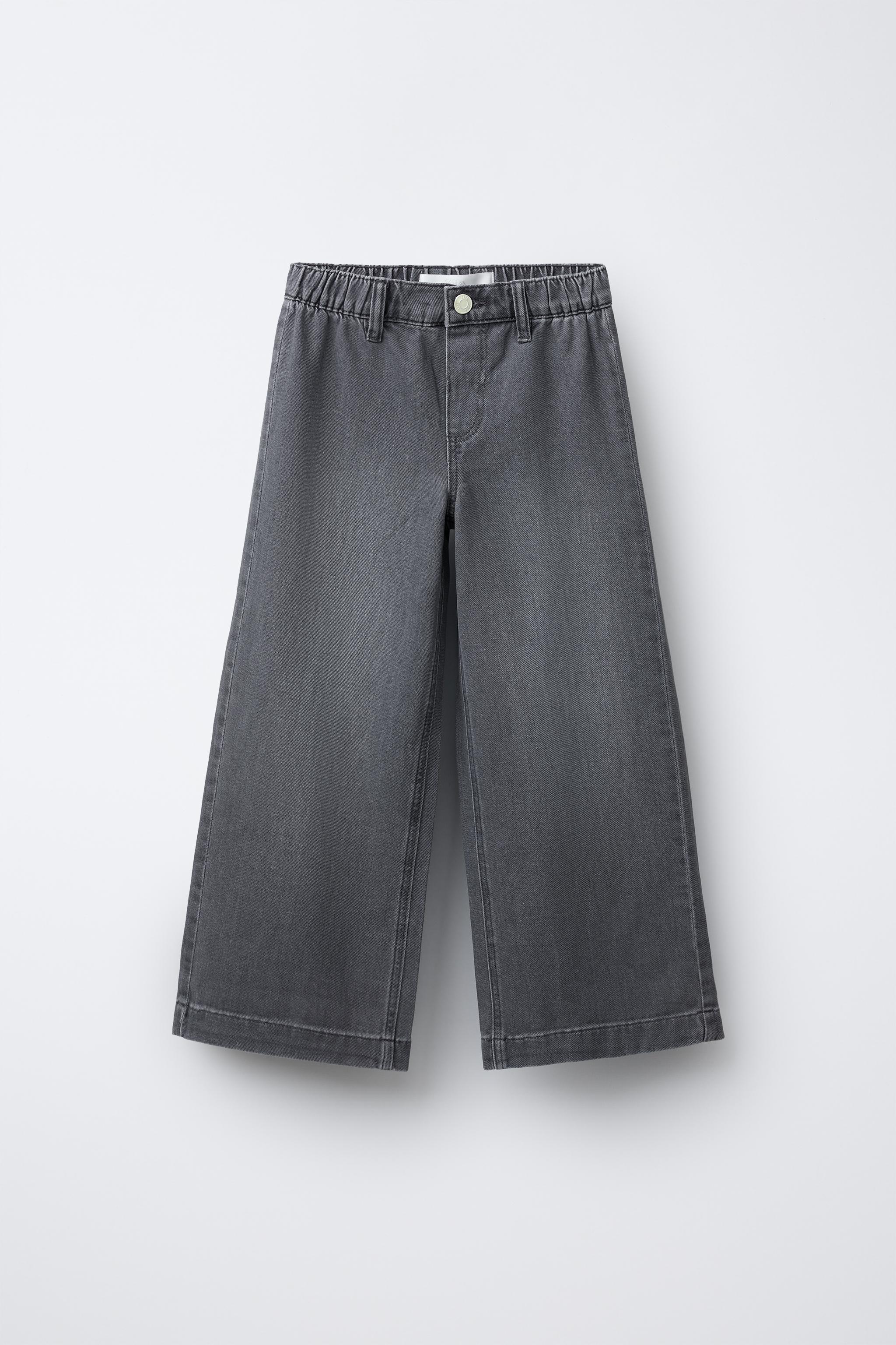 ZARA ワイドレッグリメイクブルーデニムパンツ ワイドレッグデニムパンツ - ブルー | ZARA Japan / 日本