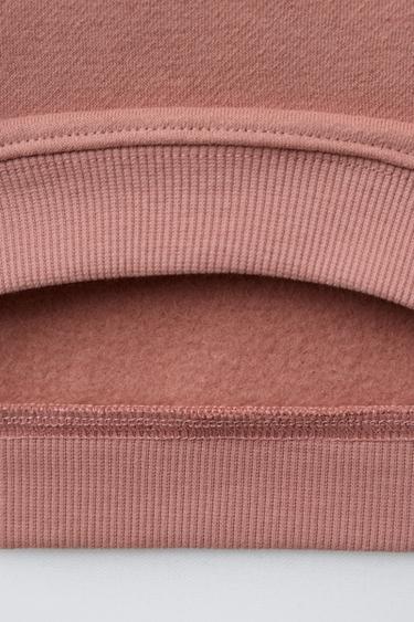 PLAIN SWEATSHIRT AND LEGGINGS SET - Chalk pink by Zara - Image 3