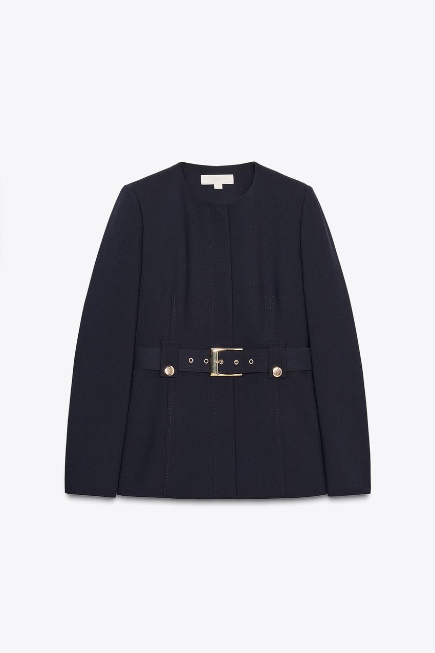 BELTED TAILORED BLAZER