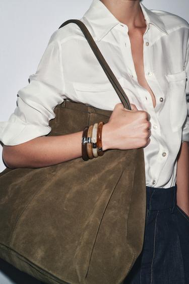LOT DE 4 BRACELETS ARTICULÉS - brun de Zara - Image 1