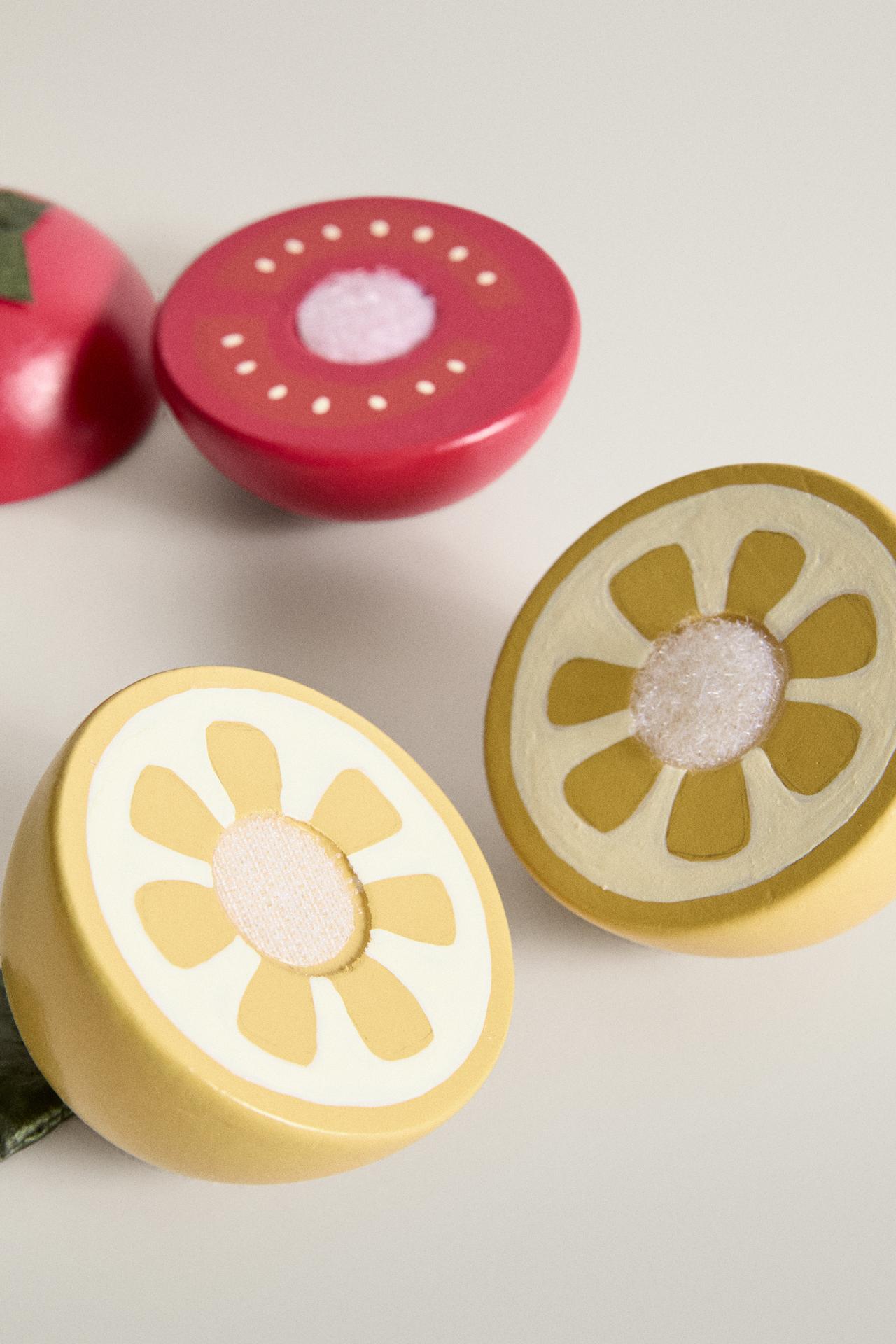 KIDS' FRUIT AND VEGETABLE TOY SET — Multicolored
