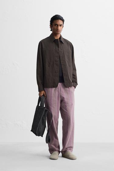 OVERSHIRT WITH POCKETS - Brown by Zara - Image 0