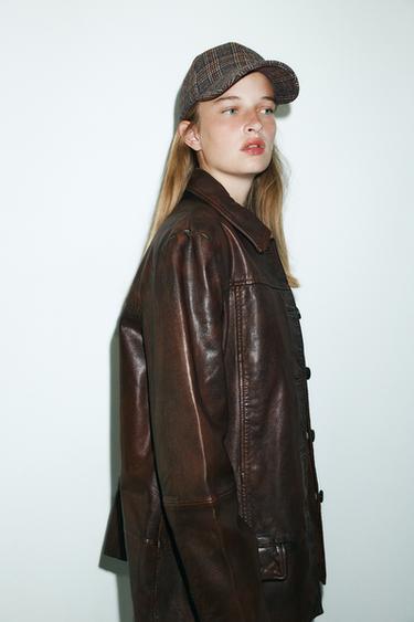 CHECK WOOL CAP - Grey by Zara - Image 0