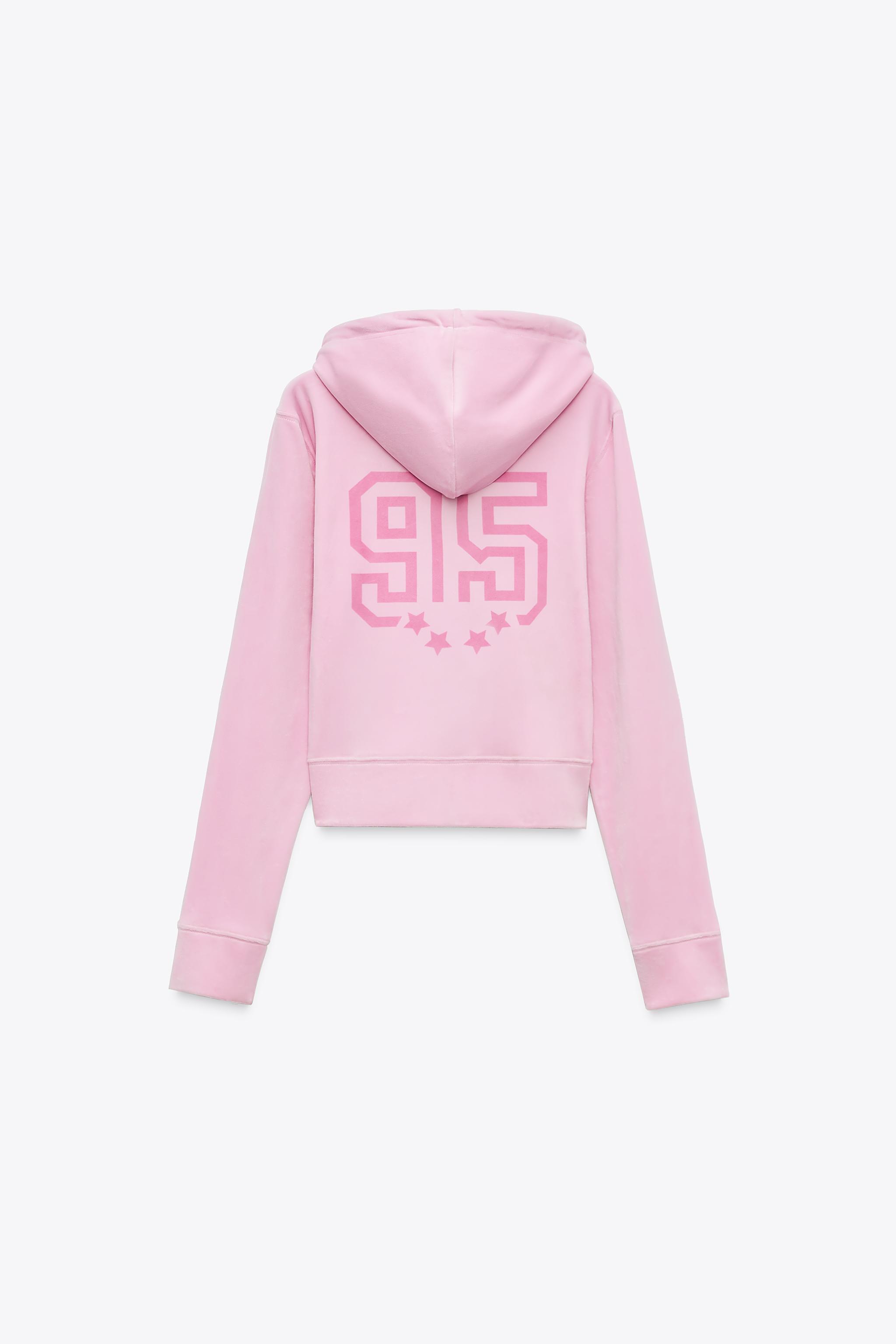 VELVET HOODED JACKET - Pink | ZARA United States VELVET HOODED JACKET - Pink | ZARA United States