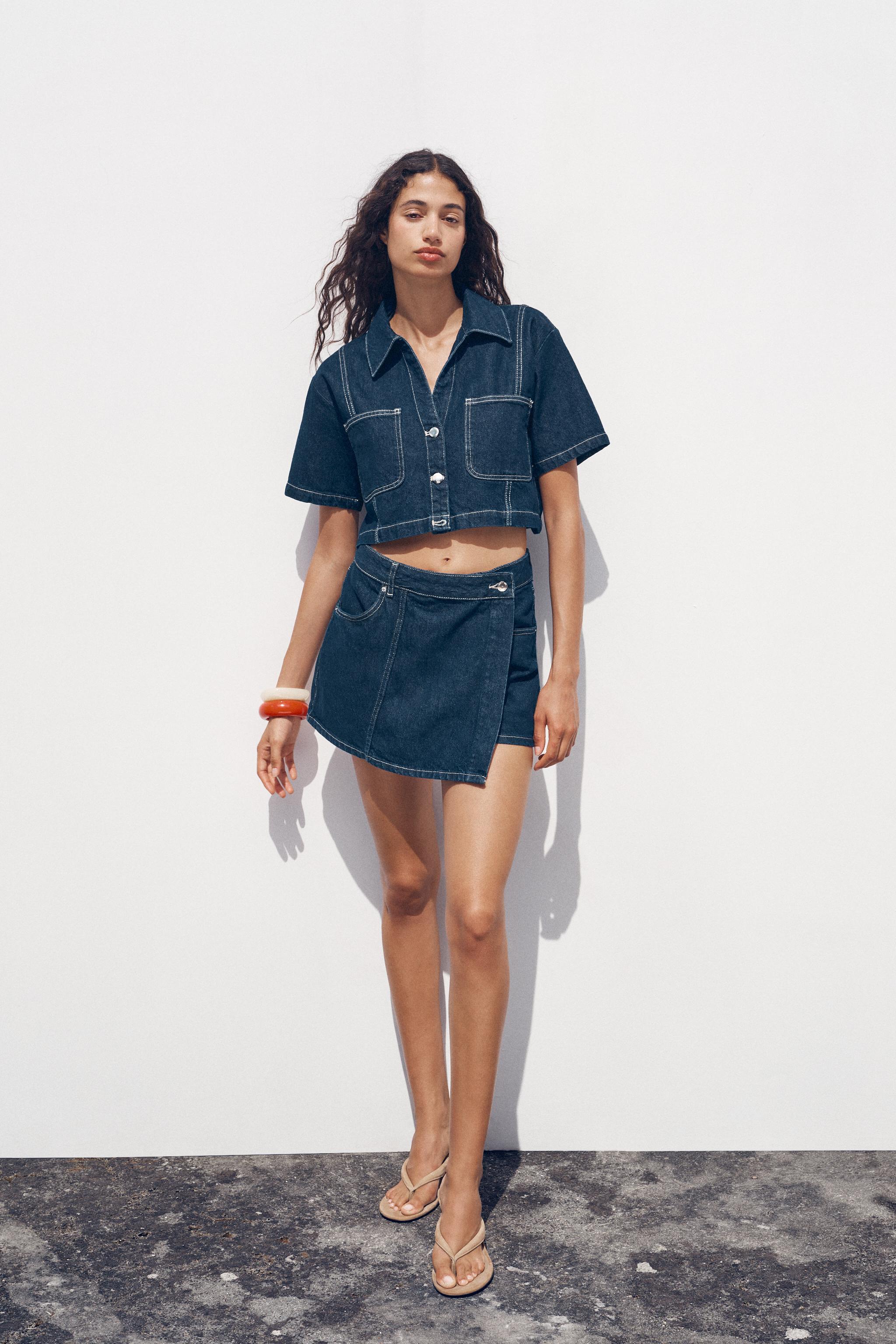 cygneシーニュスタイルアップキュロットスカートショーパン ZARA ZARA新作】実はショーパン！「ミニスコート」の脚長コーデが