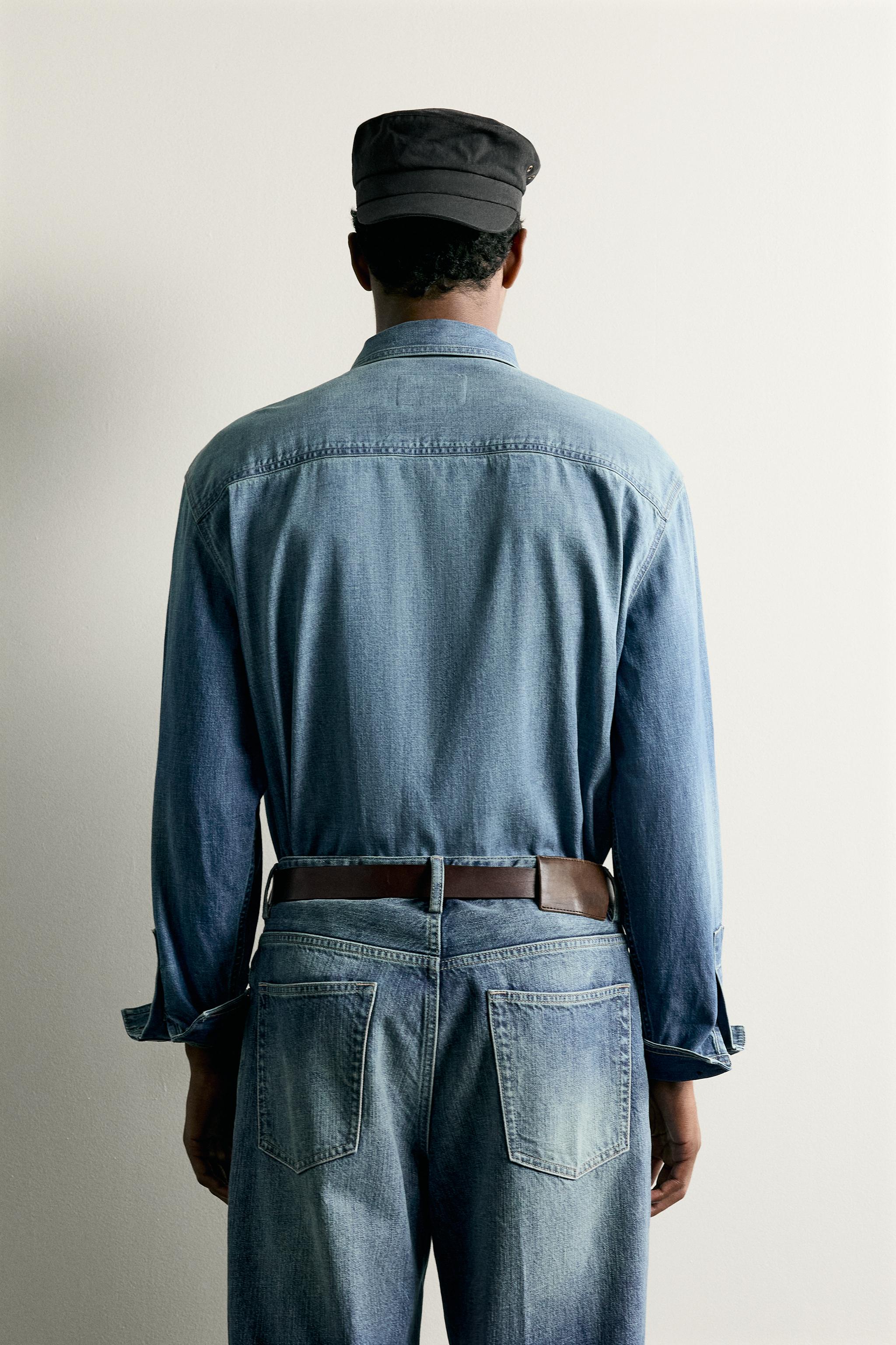 WASHED LIGHTWEIGHT DENIM SHIRT