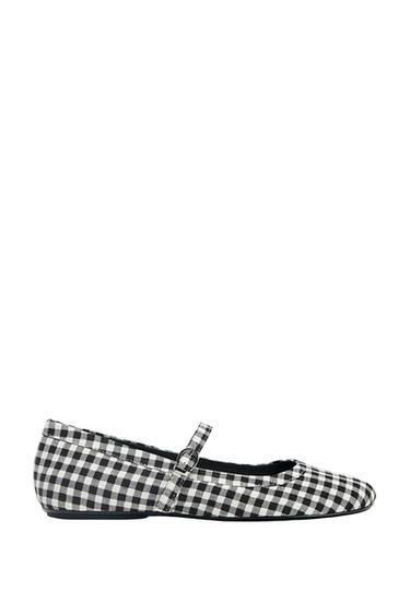 Zara PLAID MARY JANE - Multi-color - Image 0