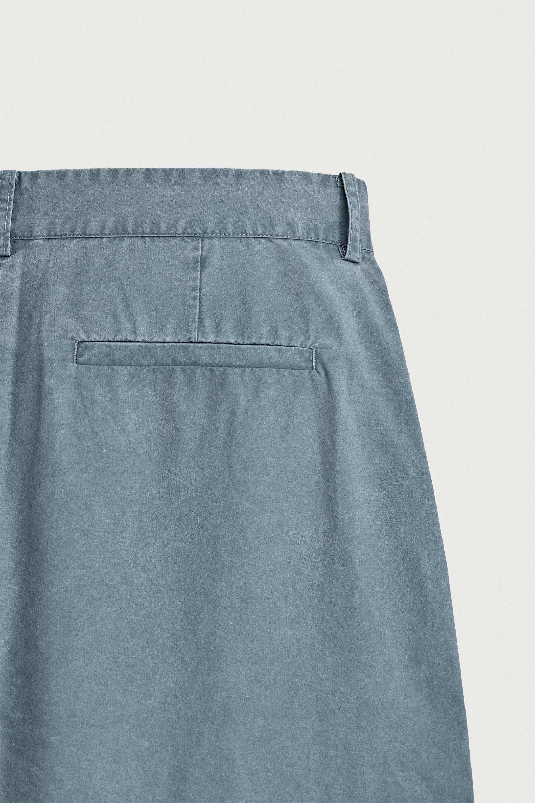 Мужские брюки Zara WASHED RELAXED FIT PANTS WITH TABS — фото 10