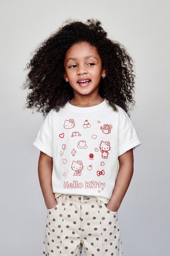 HELLO KITTY © SANRIO T-SHIRT - White by Zara - Image 0