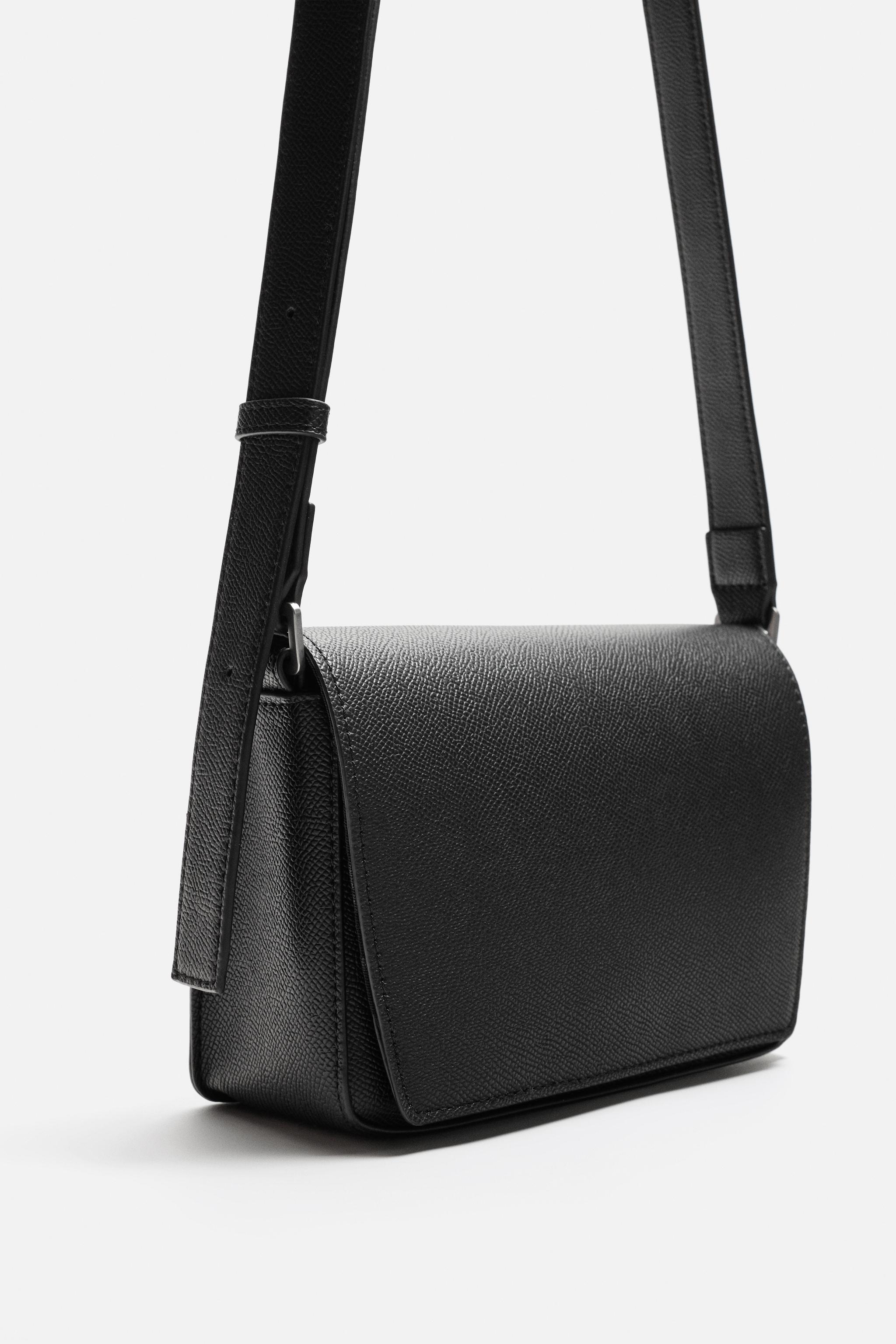 TEXTURED CROSSBODY BAG - Black | ZARA United States TEXTURED CROSSBODY BAG - Black | ZARA United States