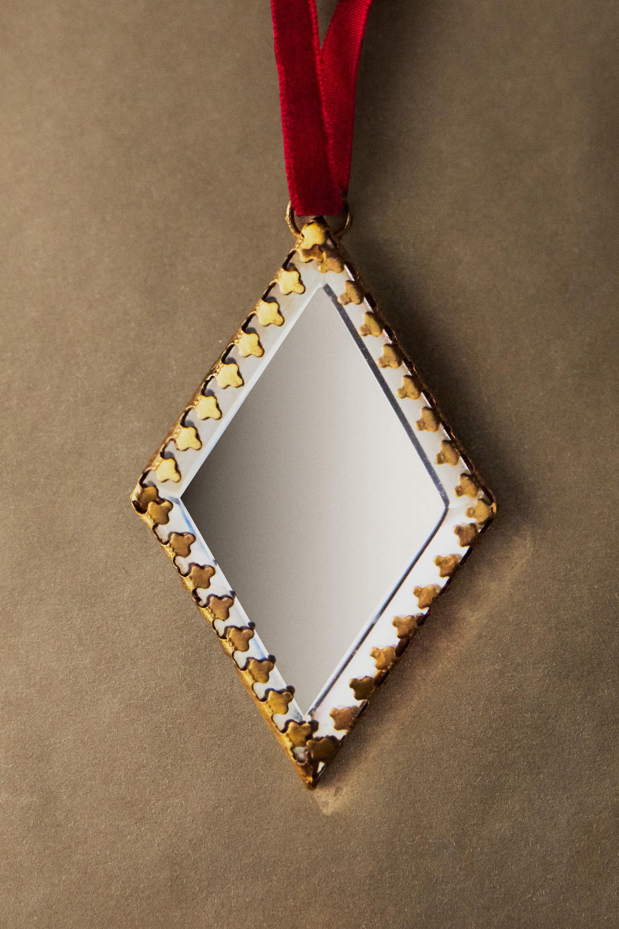 MIRRORED RHOMBUS CHRISTMAS TREE DECORATION
