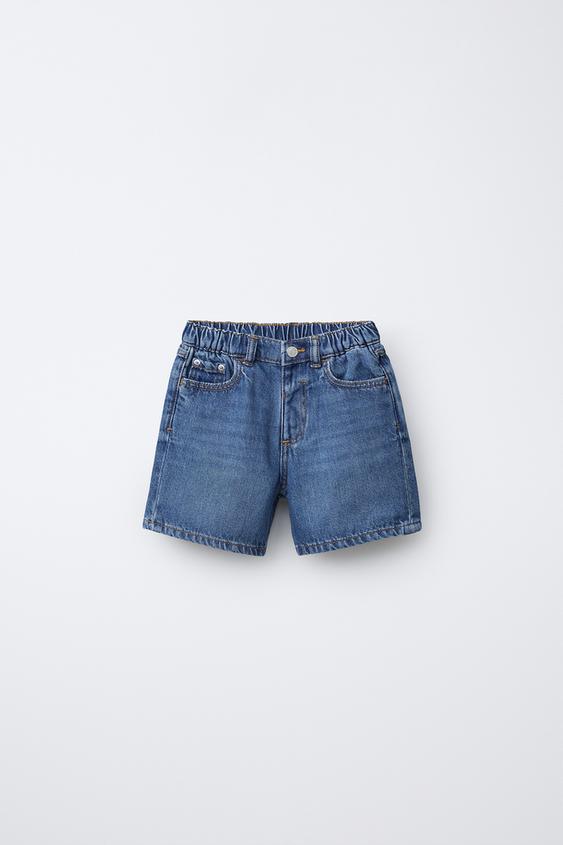 BAGGY DENIM BERMUDA SHORTS - Indigo by Zara - Image 0
