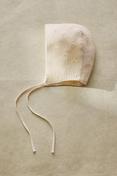BONNET BÉBÉ TRICOT - Beige clair de Zara - Image 5