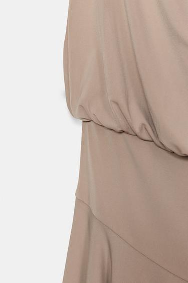 HALTERNECK OPEN BACK DRESS - Sand by Zara - Image 8