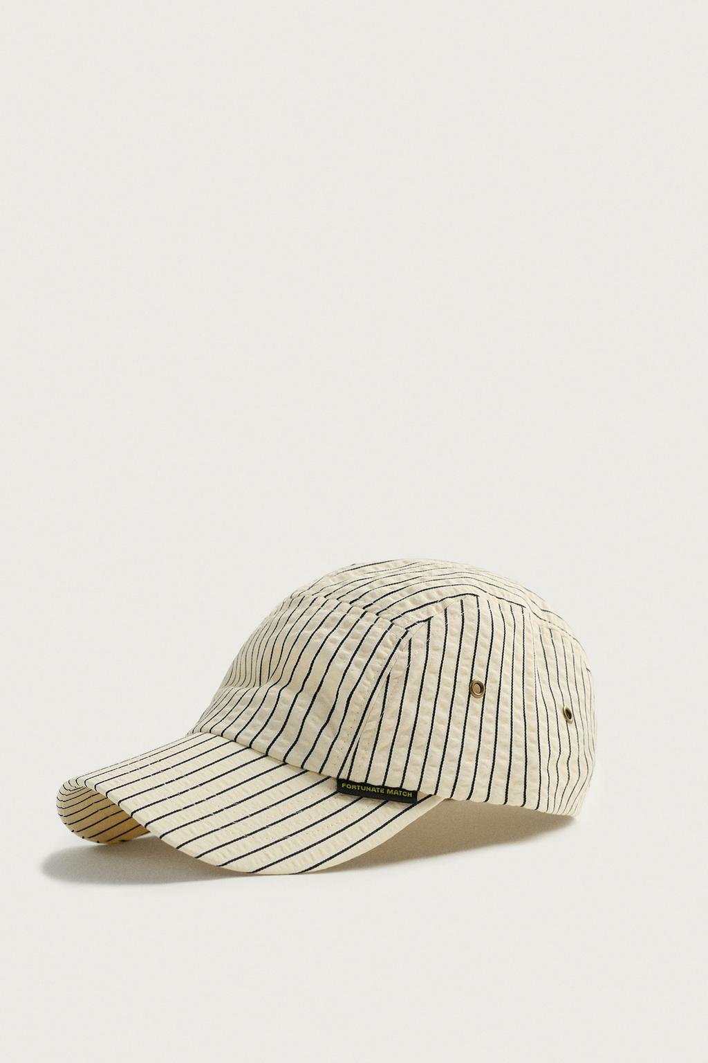 SEERSUCKER STRIPE CAP
