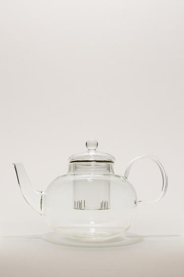 BOROSILICATE INFUSER TEAPOT - Silver by Zara