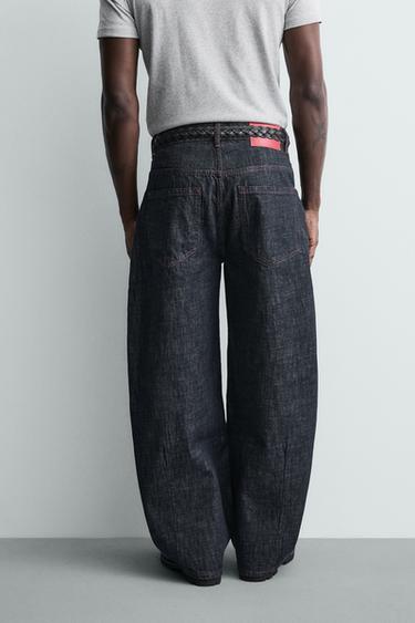 BALLOON FIT JEANS - Indigo by Zara - Image 2