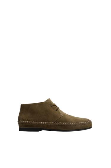 ZAPATO PIEL SUELA VIBRAM® AARON LEVINE X ZARA - Bronce de Zara