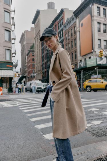 SOFT BASIC COAT - Mid-camel by Zara