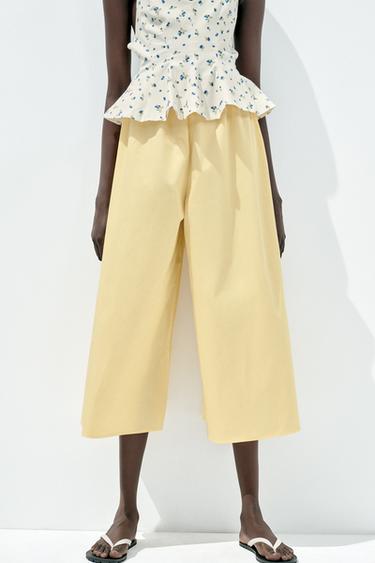 Zara CULOTTES - Yellow