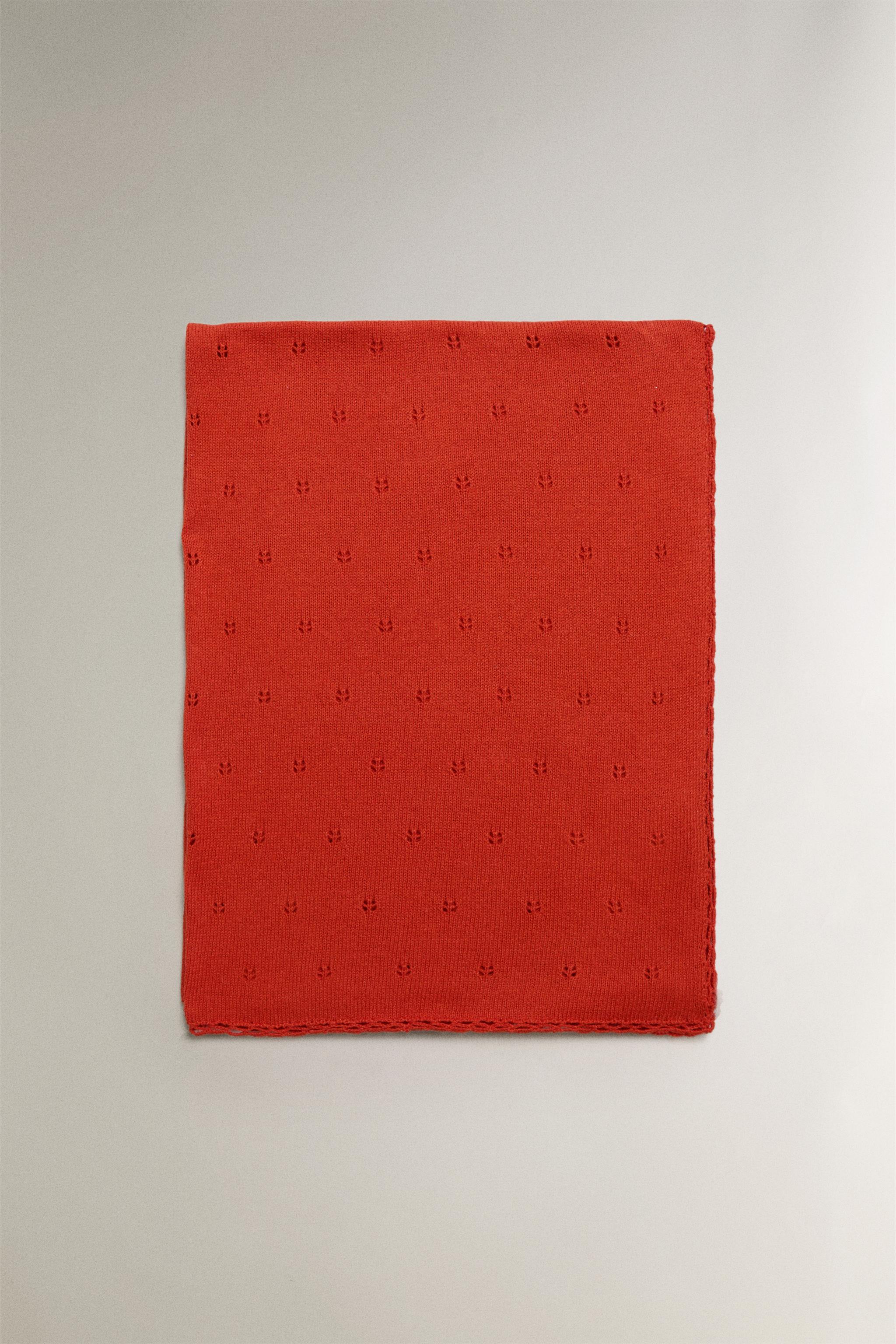 POINTELLE COTTON BABY BLANKET