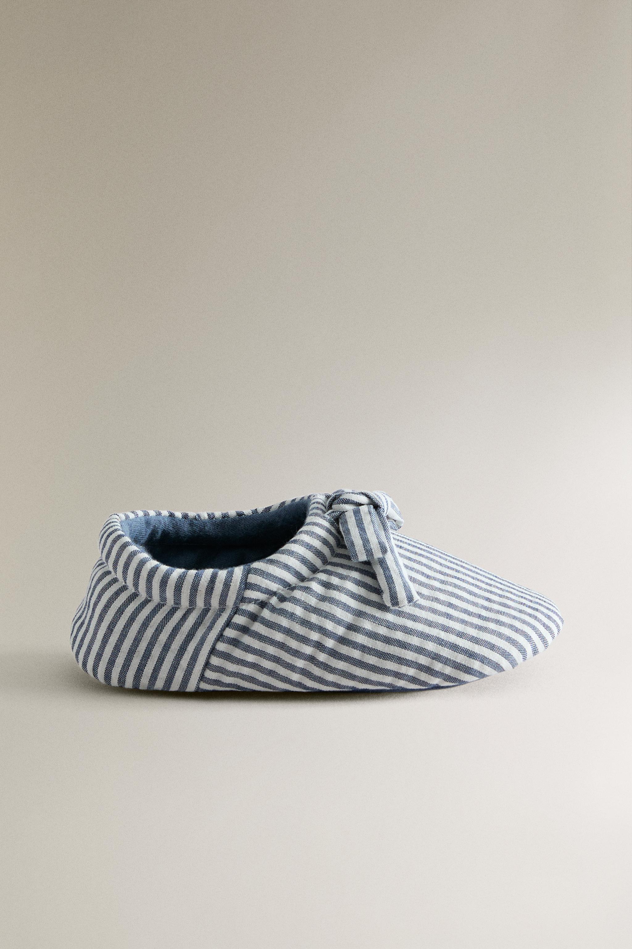 KIDS' SLIPPERS WITH BOW — Blue