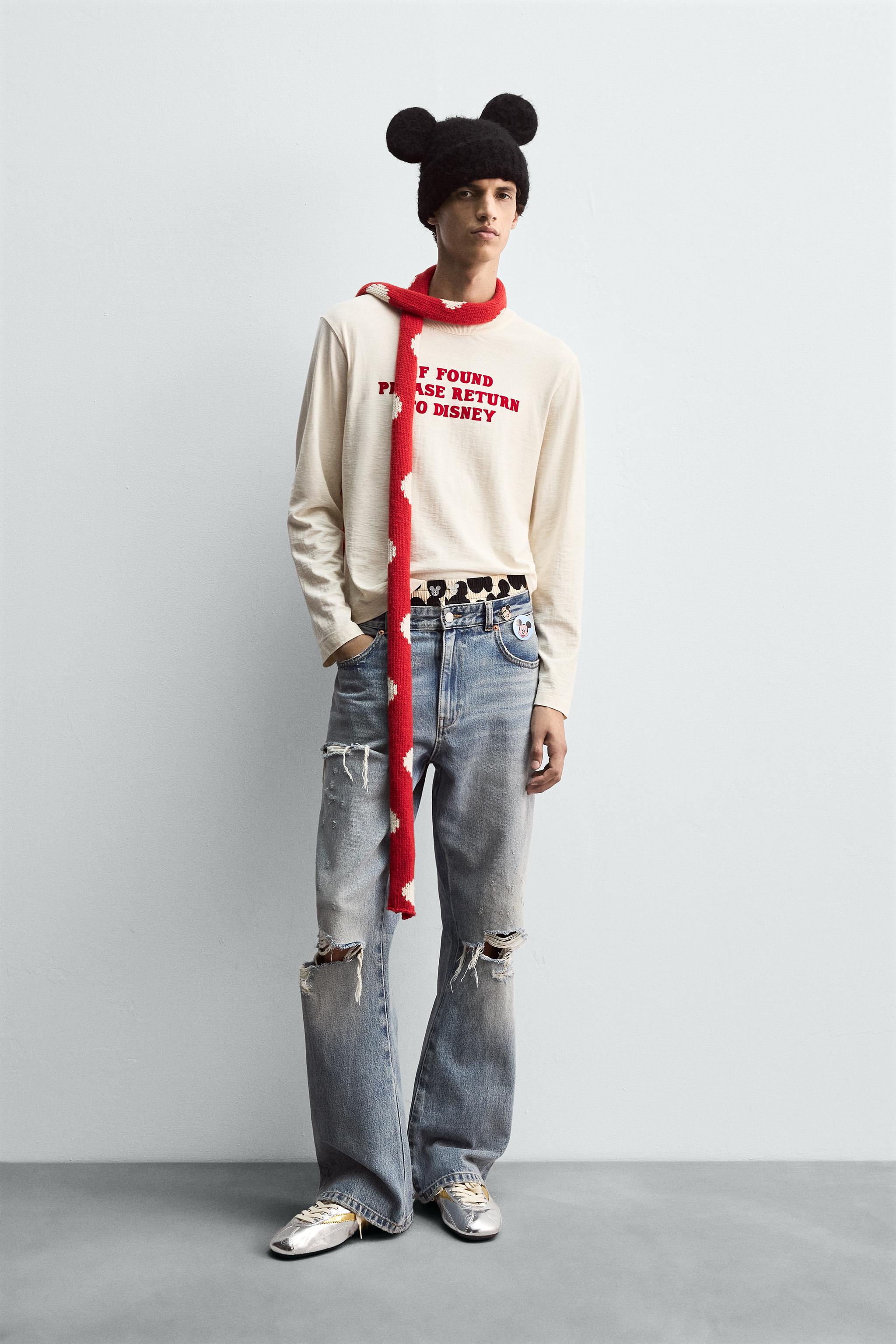 テキストTシャツ HARRY LAMBERT FOR ZARA X DISNEY - エクリュ