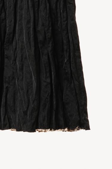 CRINKLED MIDI SKIRT WILLY CHAVARRIA X ZARA - Navy blue by Zara - Image 5