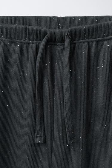 6-14 ANS/ PYJAMA BRODÉ À PAILLETTES - Gris anthracite de Zara - Image 7