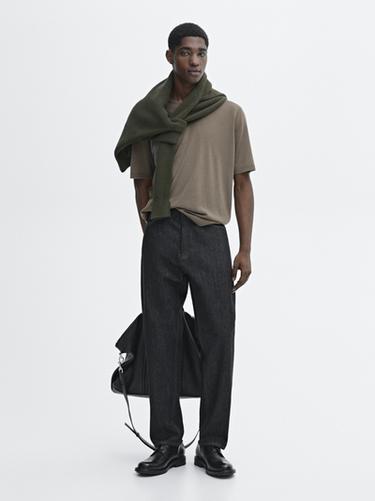Zara 100% merino wool knit T-shirt -  - Image 0