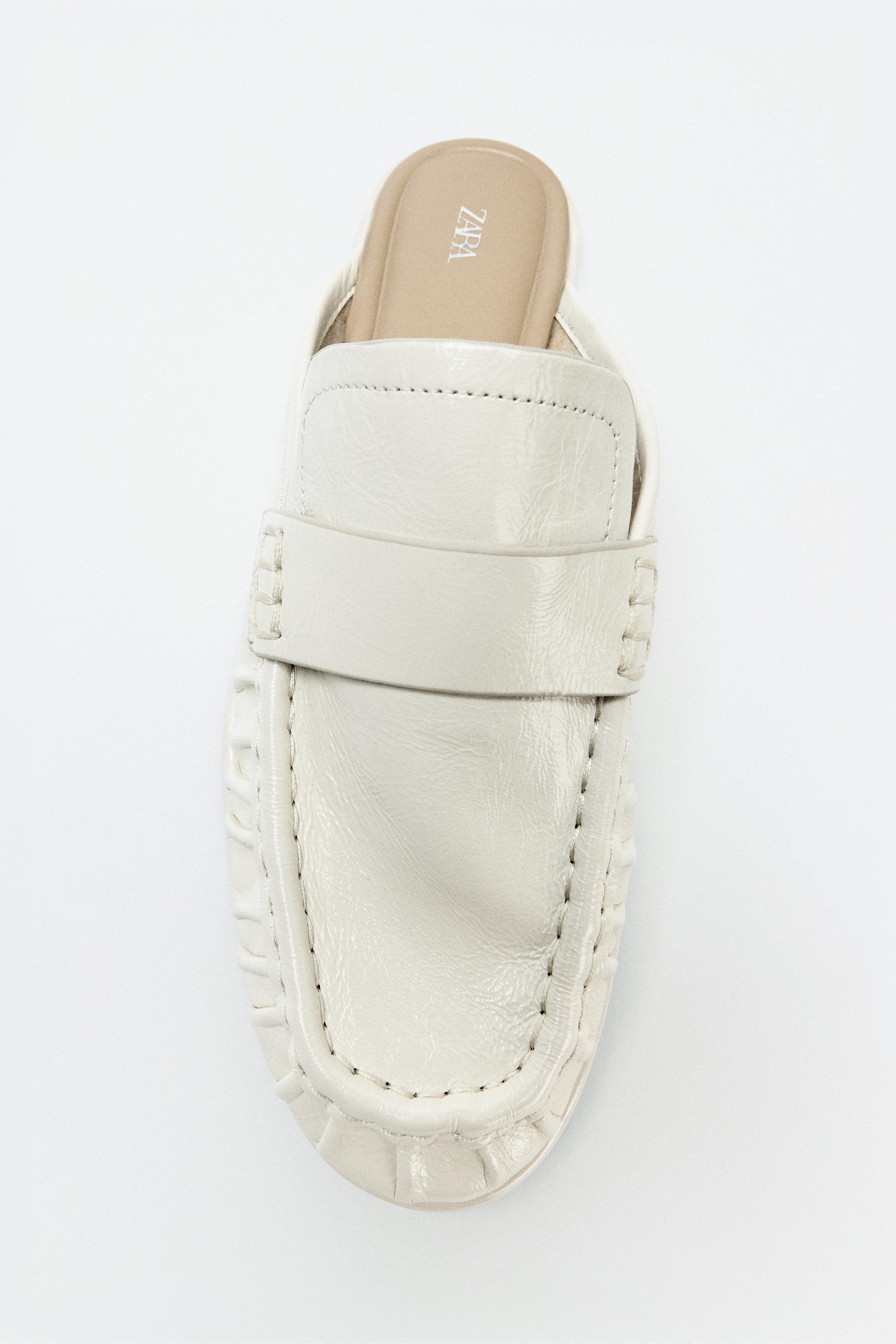Leather Mule Loafers — Off White