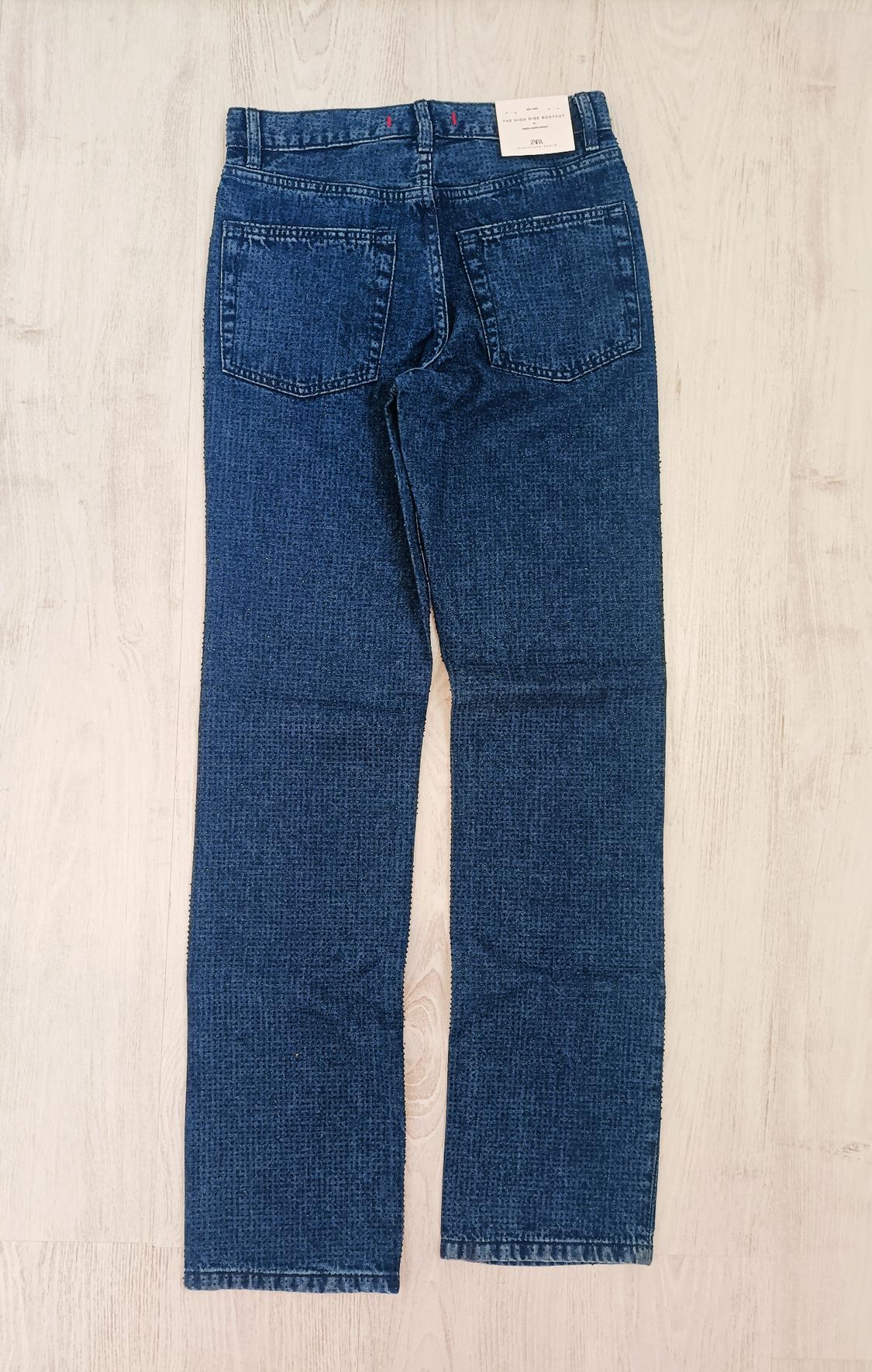 ZW COLLECTION BOOTCUT HIGH-WAIST RHINESTONE JEANS - Image 4