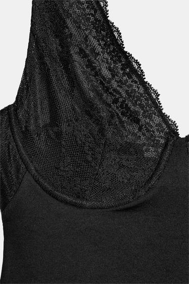 BODY AVEC DENTELLE - Noir de Zara - Image 7