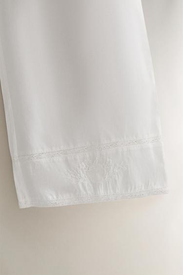 LACE TROUSERS - White by Zara - Image 2