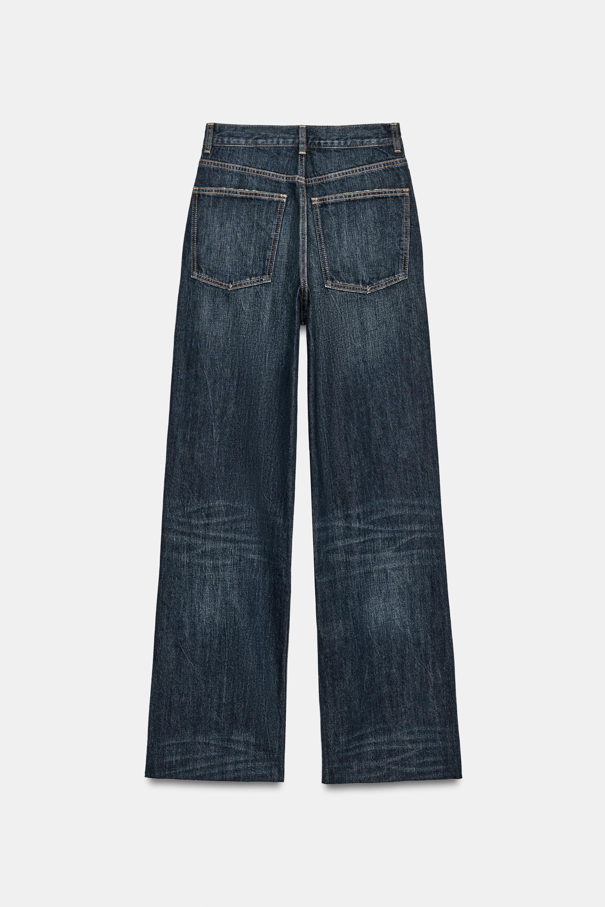TRF HIGH-WAISTED WIDE LEG JEANS