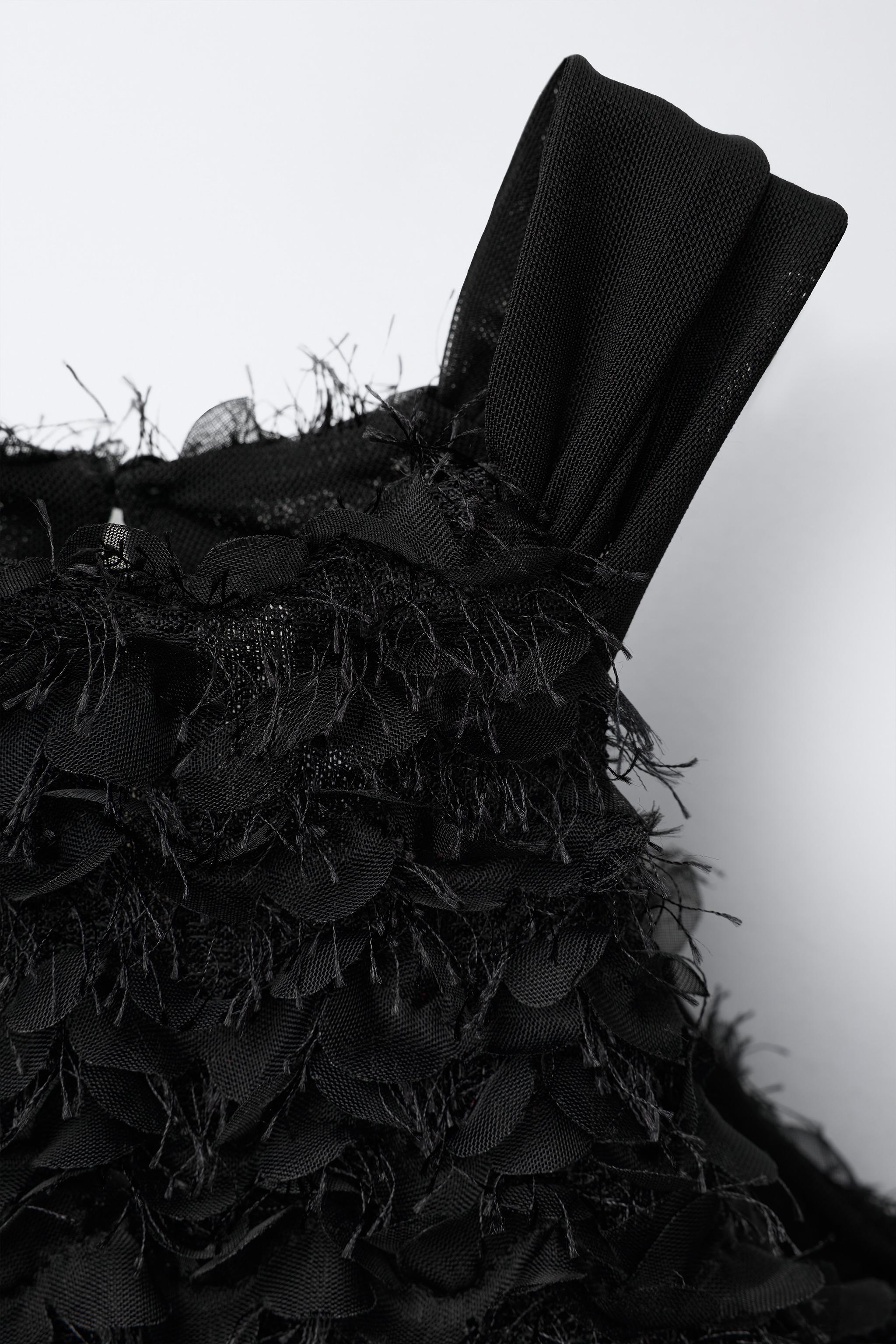 FLORAL DRESS - Black | ZARA United States FLORAL DRESS - Black | ZARA United States