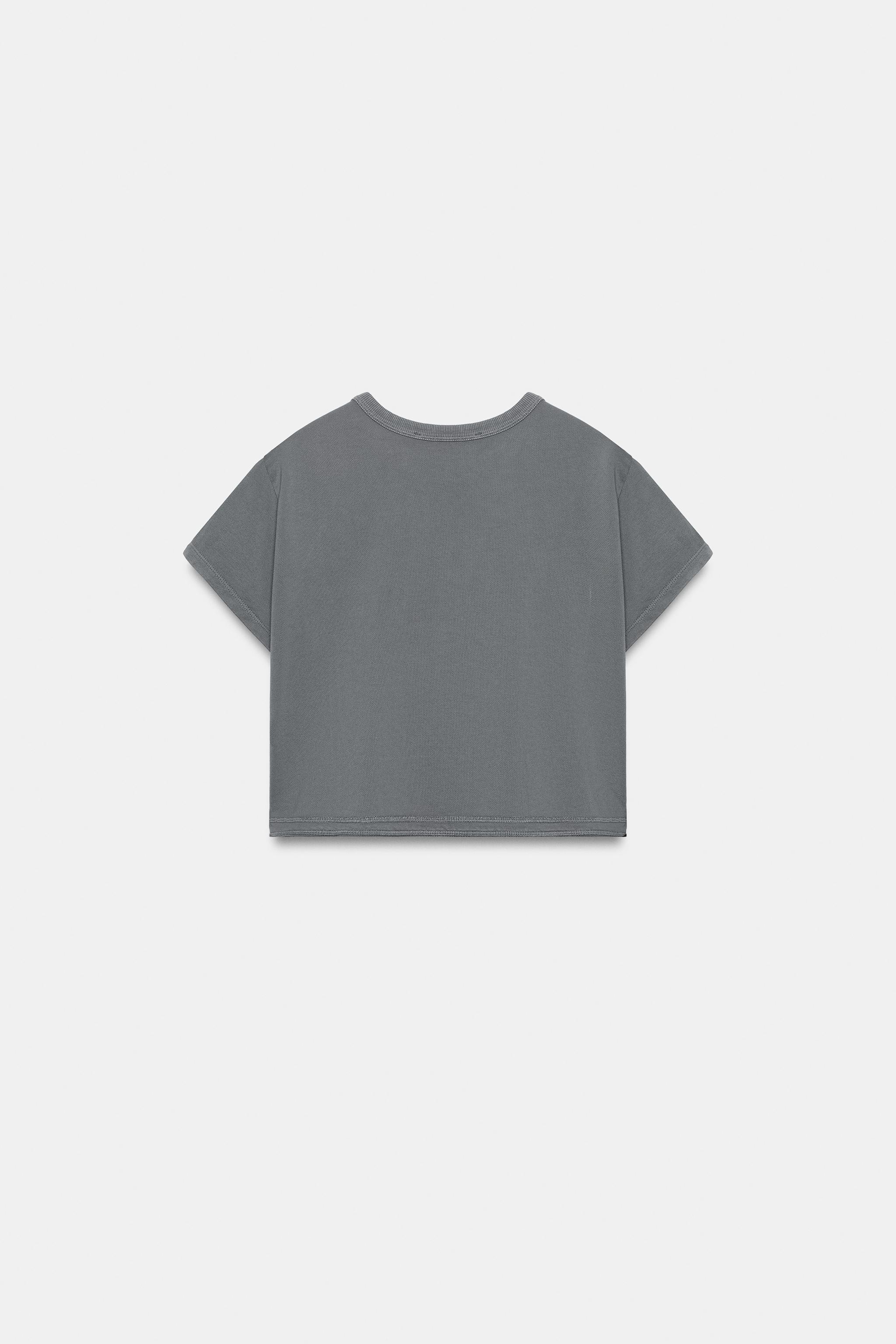 SOLUK EFEKTLİ KISA T-SHIRT - Görsel 6