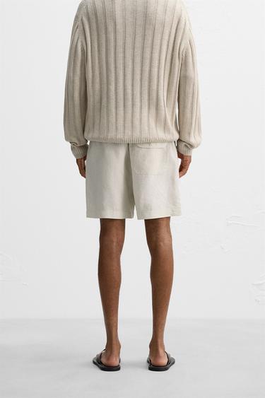 BERMUDA 100 % CHANVRE - Sable de Zara - Image 2