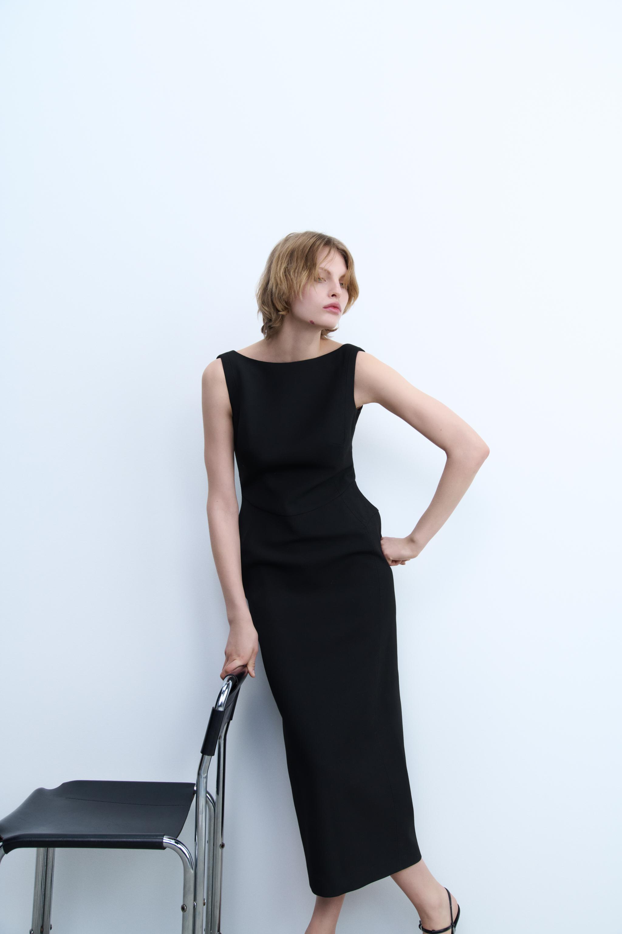 ZARA ロングワンピース XL(ZWコレクション ボリュームロング ZARA ロングワンピース XL(ZWコレクション ボリュームロング