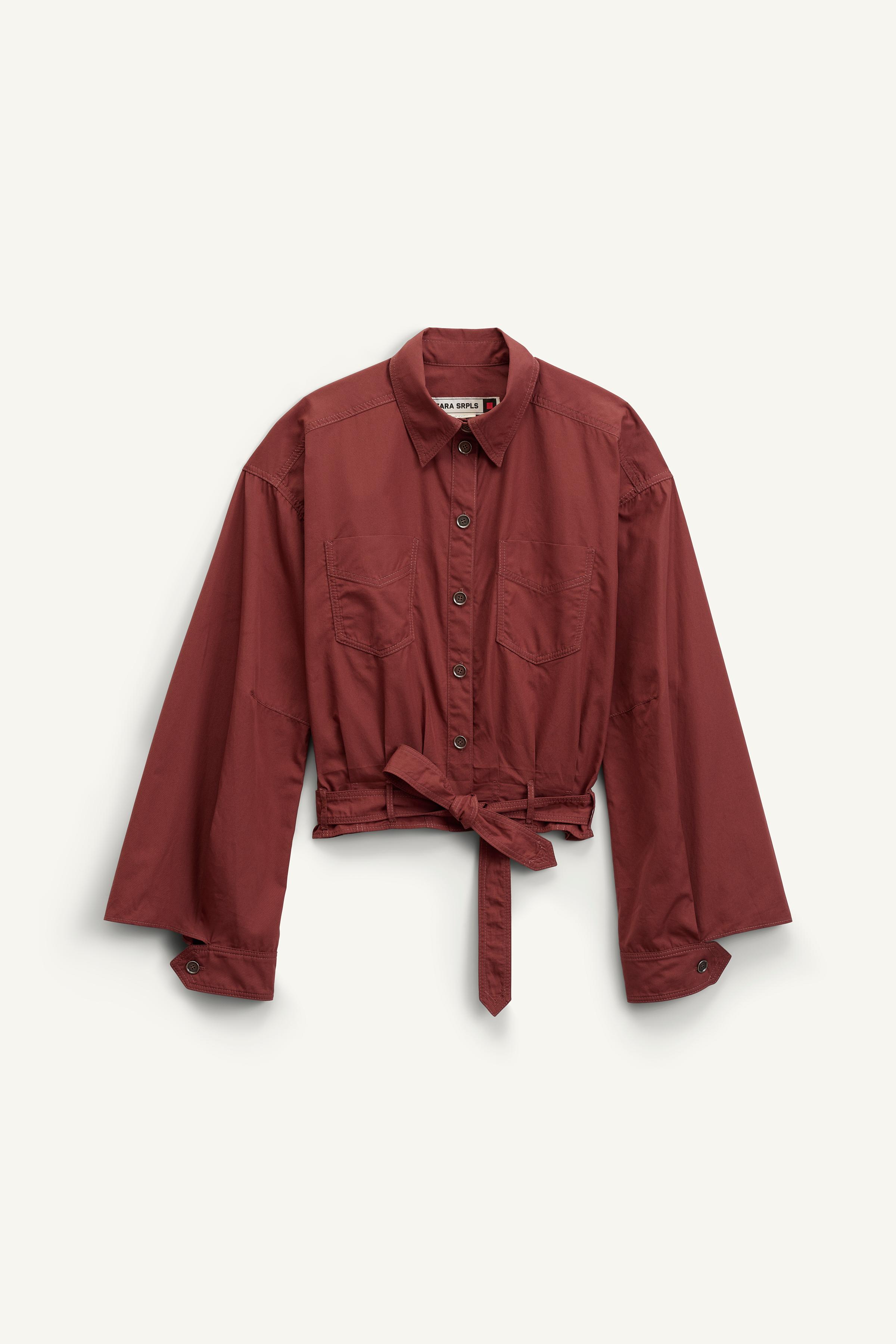 LC SHRT 14 - Maroon | ZARA United States