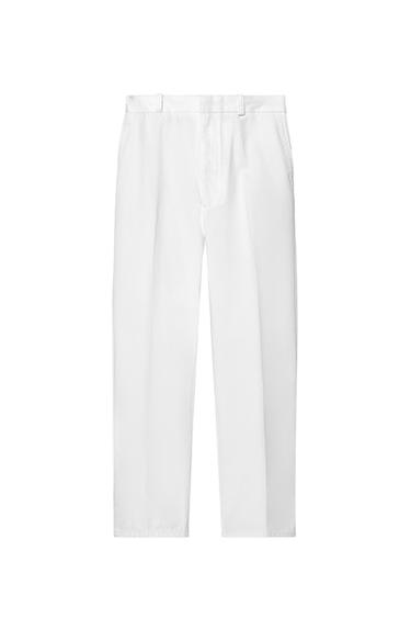 PANTALÓN CHINO OVERSIZED FIT - Blanco de Zara