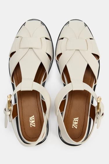 CHAUSSURES DE PLAGE PLATES - Blanc de Zara - Image 4