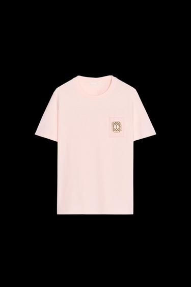 SHIRT MIT BROSCHE - Rosa von Zara - Bild 0