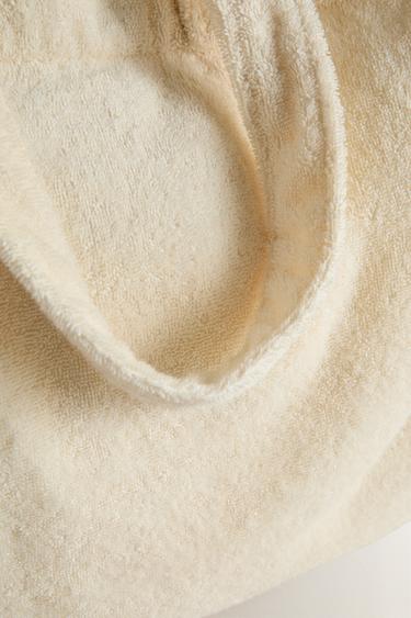 GRAND SAC DE PLAGE EN TERRY - Ivoire de Zara - Image 3