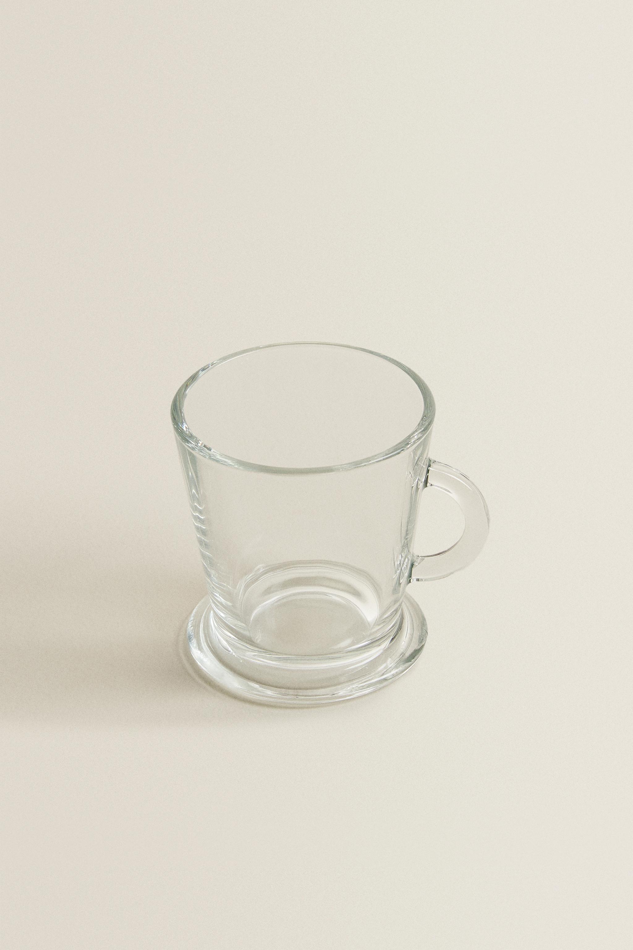 TAZA CAPPUCCINO VIDRIO TRANSPARENTE ZARA Estados Unidos de