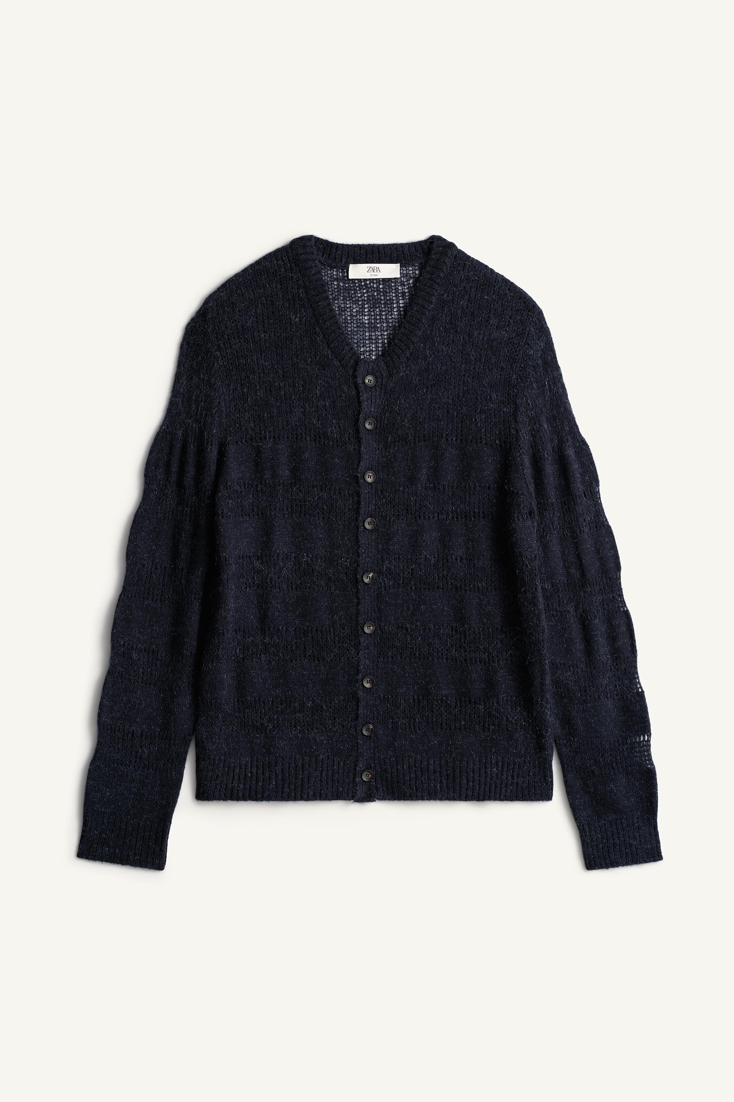 CARDIGAN COUPE COURTE AJOURÉ