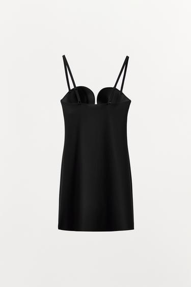 BODY SHAPE POLYAMIDE MINI DRESS - Black by Zara - Image 5