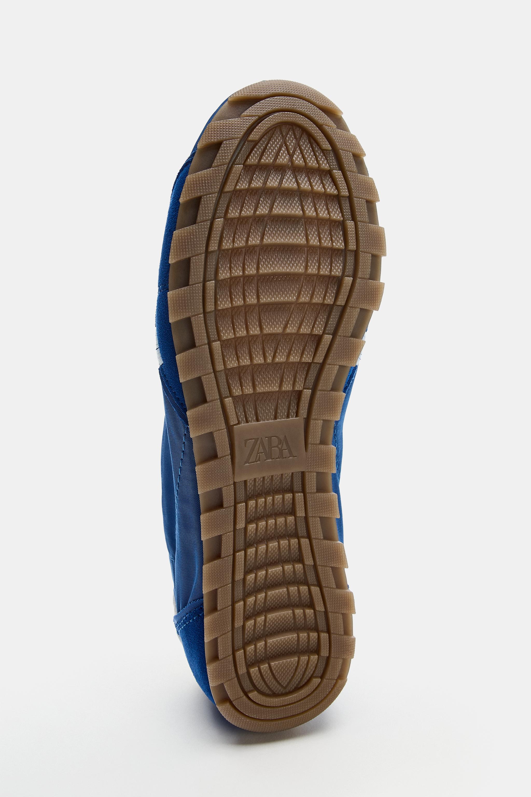 Женские кроссовки Zara CONTRASTING HEEL SNEAKERS — фото 5